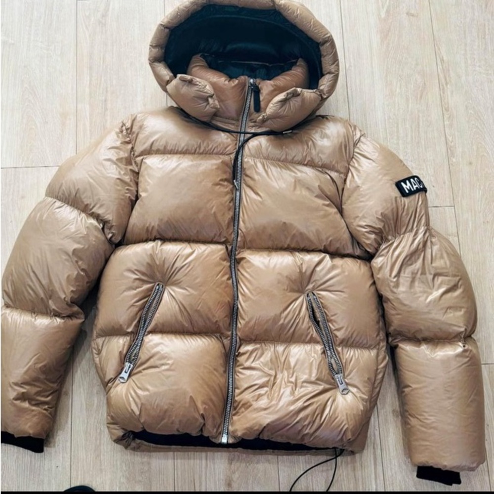 Mackage taupe puffer jacket